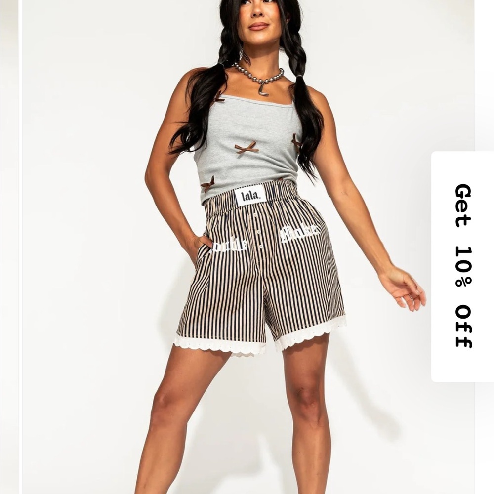 Dressed in LALA Trouble Maker Lace Boxer Shorts